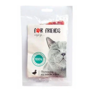 Лакомство For Friends для кошек Полоски из мяса утки, 50 гр.