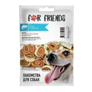 Лакомство For Friends для собак Суши с треской, 50гр