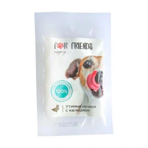 Лакомство For Friends для собак Утиные ножки с кальцием, 50 гр.