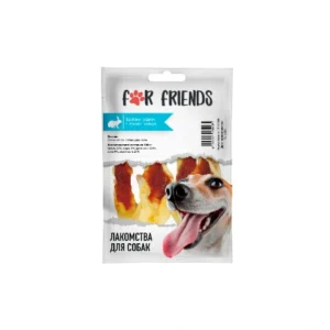 Лакомство For Friends для собак Заячьи ушки с филе зайца, 50 гр.