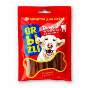 Лакомство GRЫZLI Dental жевательное для собак мелких пород, 100 гр, 10 шт