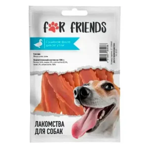Лакомство For Friends для собак Сушеное филе дикой утки, 50 гр.